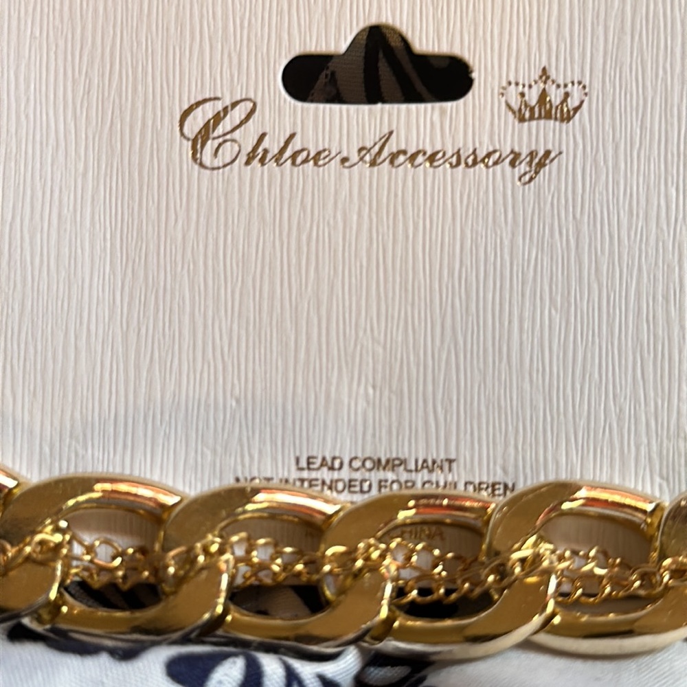 Chloe’s Accessory Gold Necklace Lead compliant NEW - Picture 5 of 9